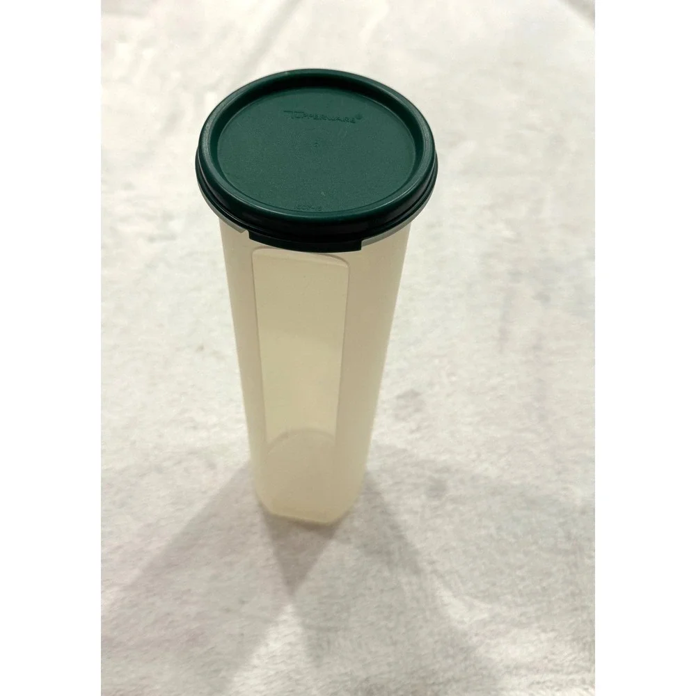 Tupperware Modular Mates Round 5 Canister Hunter Green Seal 1.1L 4.75 Cup 1661-2